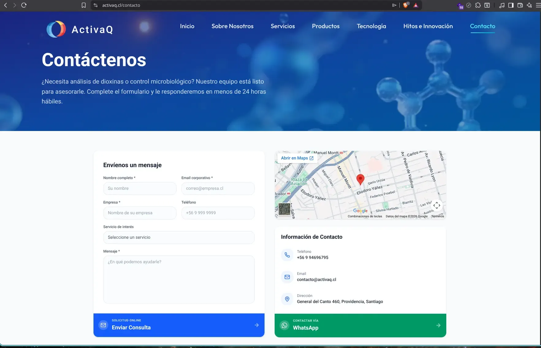 Captura 4 del proyecto Landing Page ActivaQ.cl