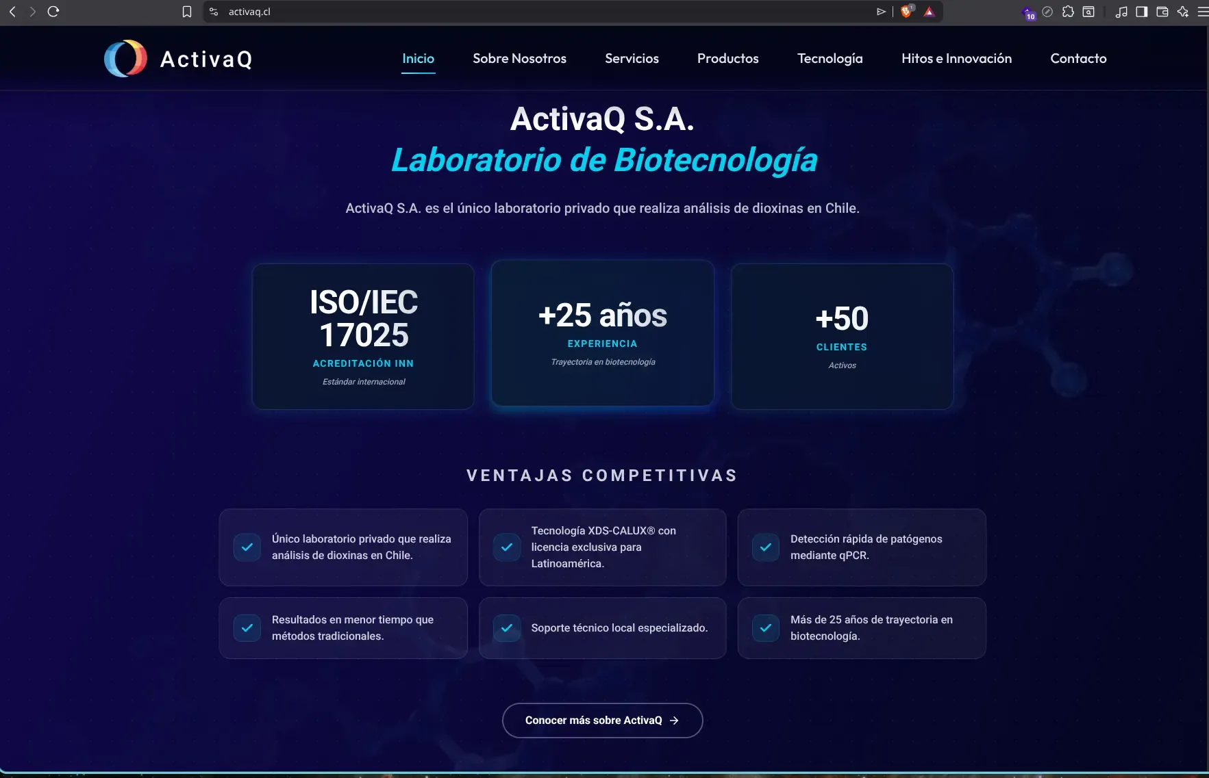 Captura 2 del proyecto Landing Page ActivaQ.cl