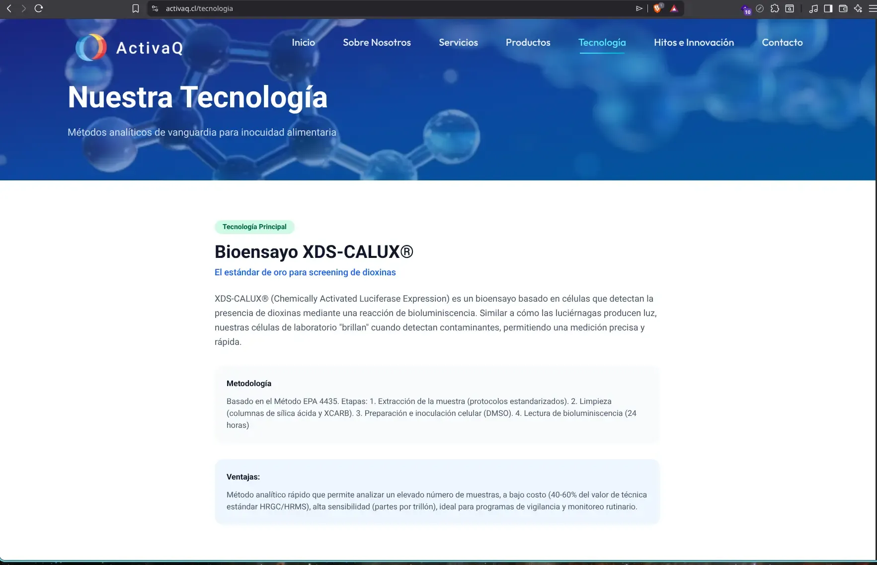 Captura 3 del proyecto Landing Page ActivaQ.cl