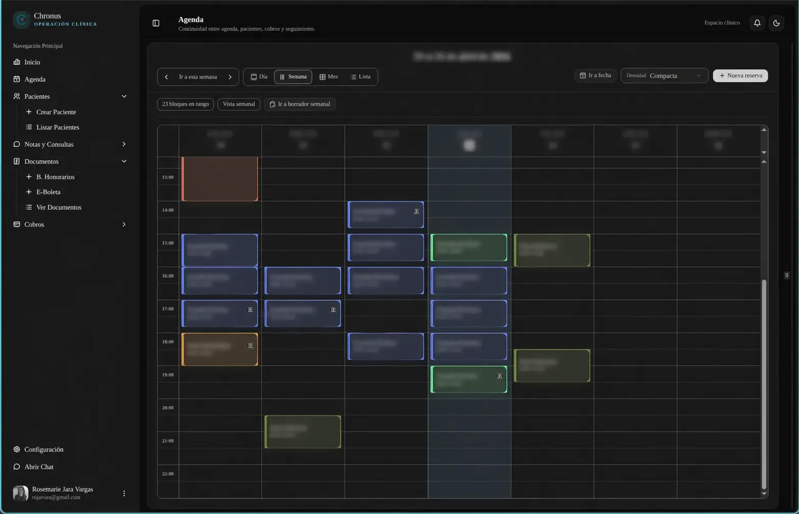 Captura 3 del proyecto Chronus.cl