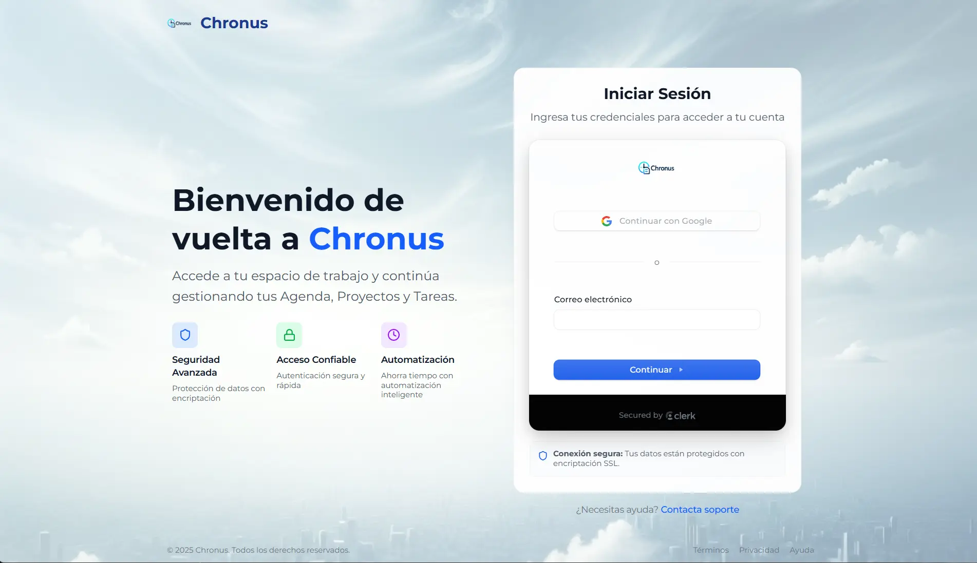 Plataforma de Automatización de Gestión Chronus - Imagen 1