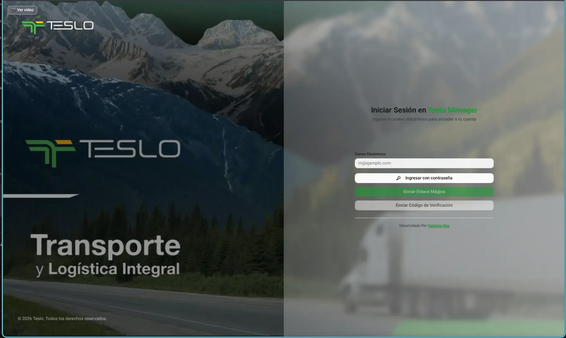 Captura del proyecto Teslo Manager
