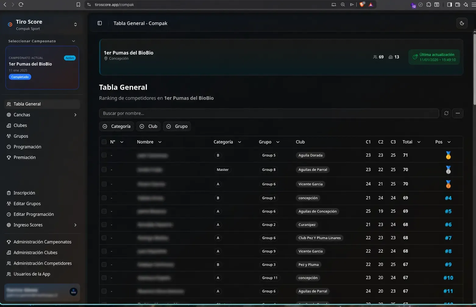 Captura 2 del proyecto Tiro Score